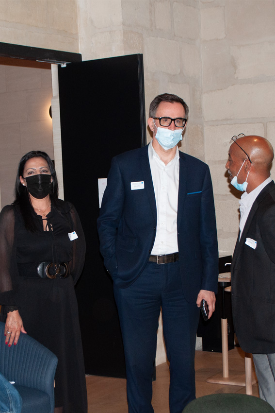 Emmanuel Millard, Fatima Kamel et Abdallah M’Rabet du Hub de la Réussite